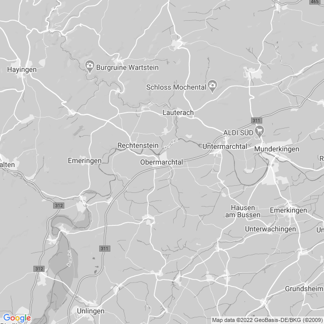 Kartenansicht von H5 - Obermarchtal